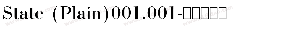 State (Plain)001.001字体转换